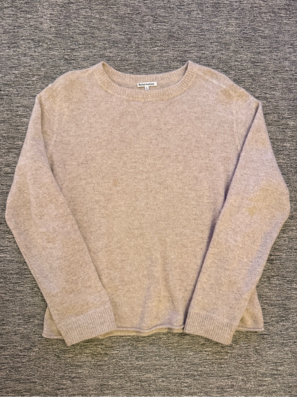 Cashmere Boyfriend Sweater in Barley